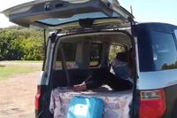 SUV With Camping Gear book your own campsite Unlimited Miles free vehicle parking in Waikiki