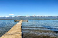 Polson Home on Flathead Lake with Pvt Dock  Mtn Views