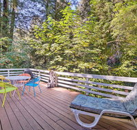 Riverfront Cottage in Redwoods w/ Decks  Beach - Accommodation Michigan